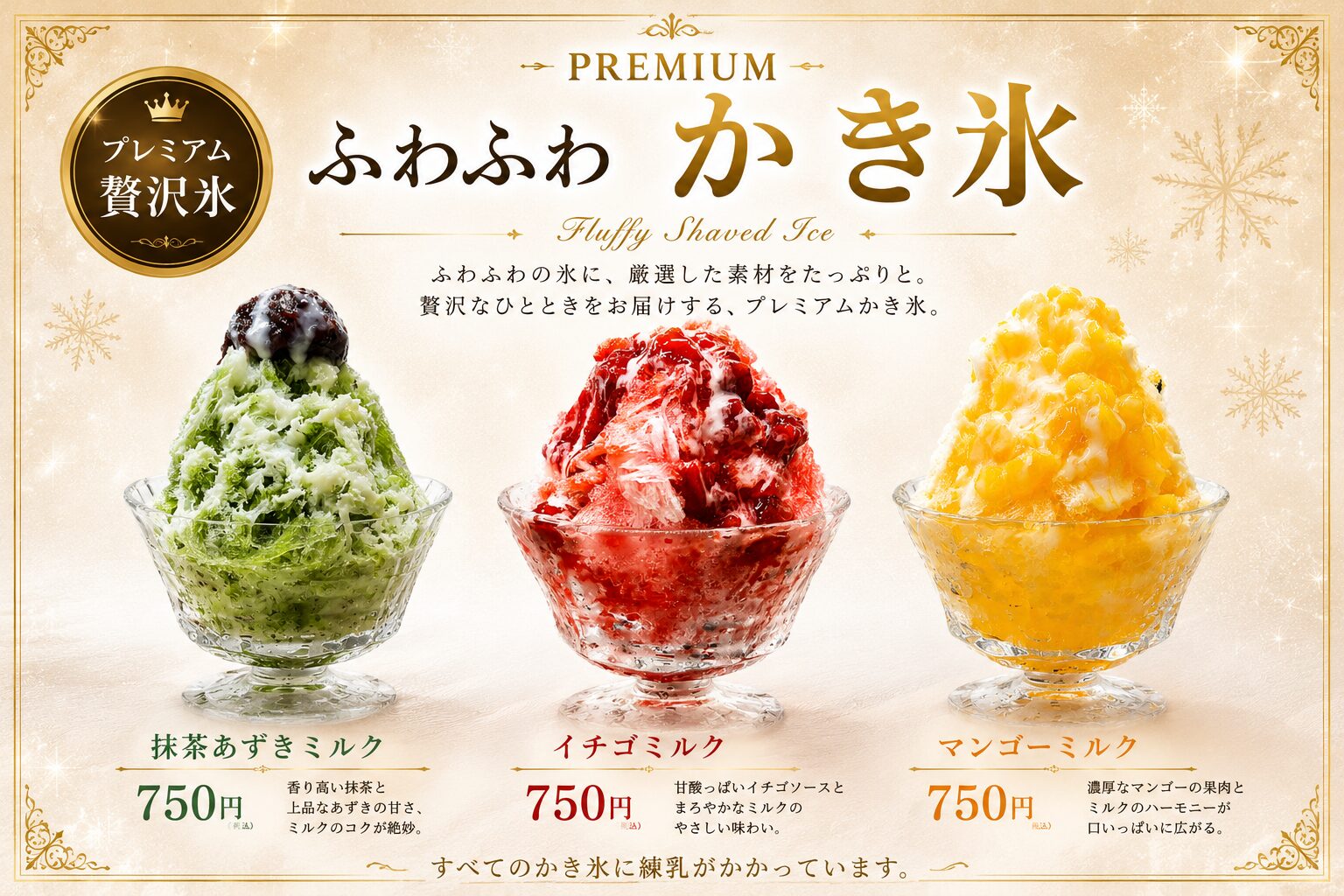 イブニングメニュー